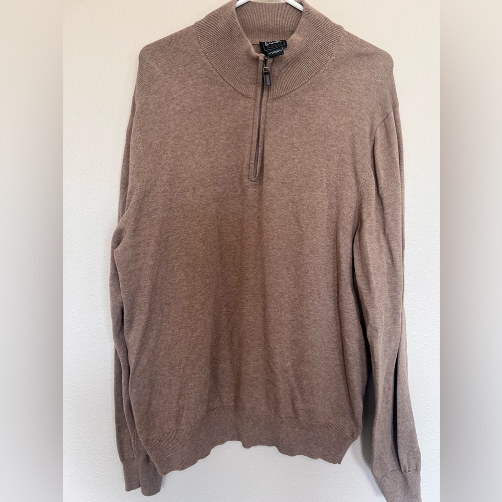 Jos A Bank Traveler Sweater 3/4 Zip - XL